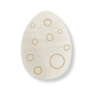 Drewniane jajko pisanka KÓŁKA 10 cm