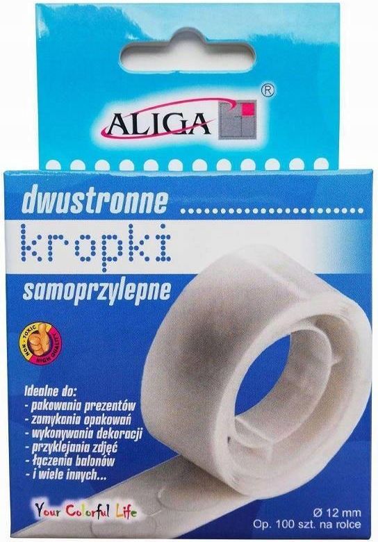 Dwustronne kropki samoprzylepne 1 Zakręcone Sznurki Dwustronne kropki samoprzylepne