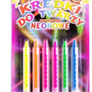 Kredki do twarzy NEONOWE 6 kolorów