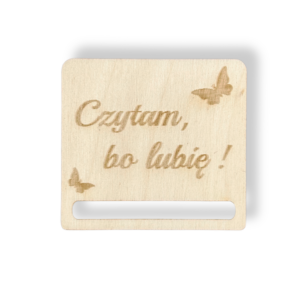 Baza ze sklejki do zakładki do książki Czytam