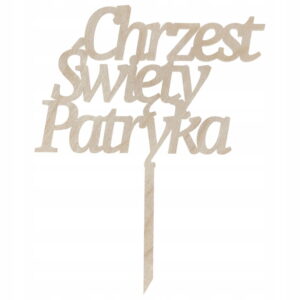 Personalizowany topper chrzest święty DOWOLNE IMIĘ