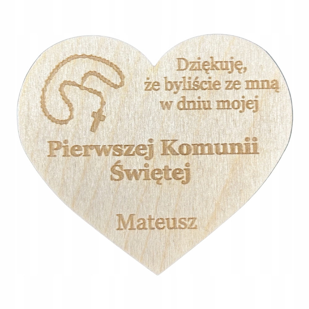 Podziękowanie dla gości MAGNES PIERWSZA KOMUNIA PERSONALIZOWANE IMIĘ 1 Zakręcone Sznurki Podziękowanie dla gości MAGNES PIERWSZA KOMUNIA PERSONALIZOWANE IMIĘ