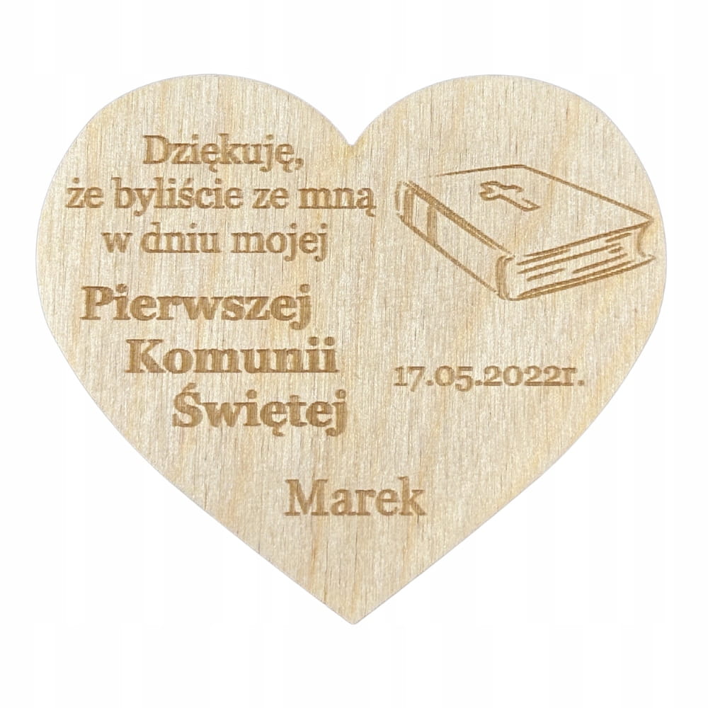 Podziękowanie dla gości MAGNES PIERWSZA KOMUNIA PERSONALIZOWANE IMIĘ 1 Zakręcone Sznurki Podziękowanie dla gości MAGNES PIERWSZA KOMUNIA PERSONALIZOWANE IMIĘ