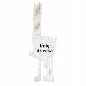 Personalizowana miarka wzrostu ŻYRAFA Imię dziecka