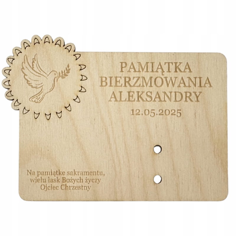 Personalizowana PAMIĄTKA bierzmowanie na pieniądze 2 Zakręcone Sznurki Personalizowana PAMIĄTKA bierzmowanie na pieniądze