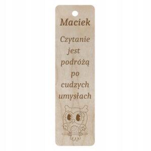 Zakładka SOWA + TWOJE IMIĘ