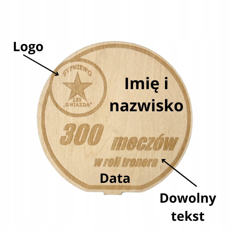 Nagroda statuetka puchar piłka TWÓJ GRAWER 3 Zakręcone Sznurki Nagroda statuetka puchar piłka TWÓJ GRAWER