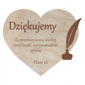 Serduszko MAGNES podziękowanie dla nauczyciela