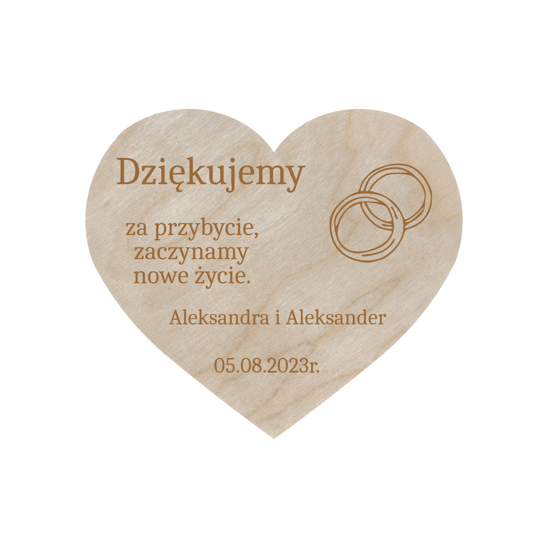 Podziękowanie MAGNES dla gości ślub wesele Personalizacja 1 Zakręcone Sznurki Podziękowanie MAGNES dla gości ślub wesele Personalizacja