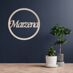Personalizowana obręcz dekoracyjna IMIĘ do makramy łapacza snów 20cm