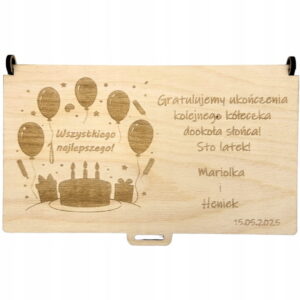 Pudełko koperta urodzinowa prezent