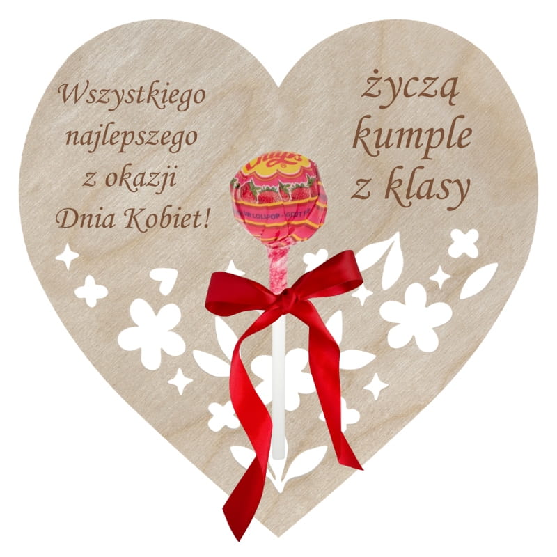 Serce ażurowe z miejscem na lizaka prezen Dzień Kobiet Dziewczynki TWÓJ NAPIS 2 Zakręcone Sznurki Serce ażurowe z miejscem na lizaka prezen Dzień Kobiet Dziewczynki TWÓJ NAPIS
