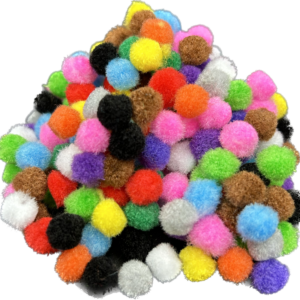 Pompony mix kolorów 1cm