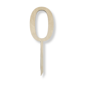 Topper cyfra 0 ZERO 30 cm