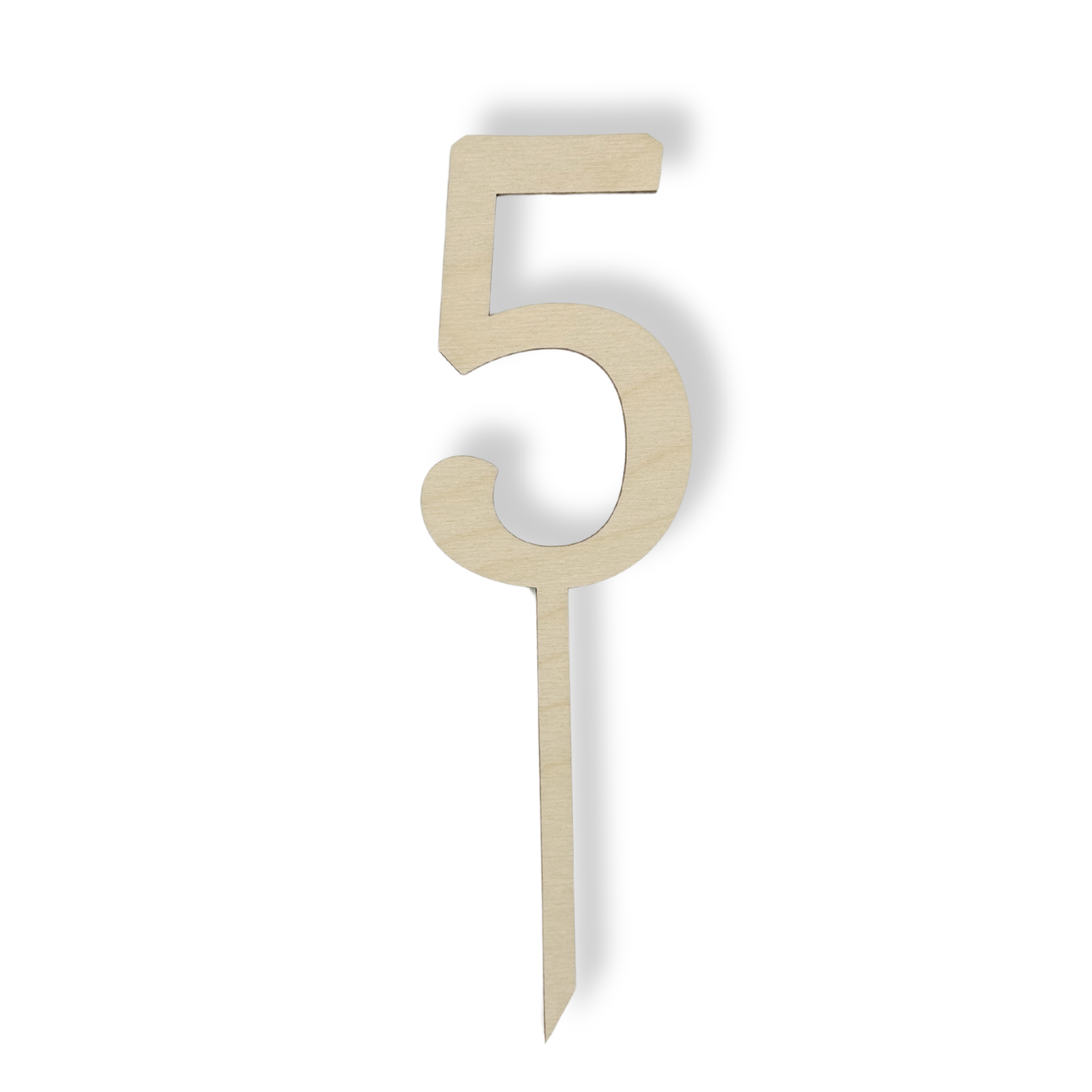 Topper cyfra 5 PIĘĆ 20 cm 1 Zakręcone Sznurki Topper cyfra 5 PIĘĆ 20 cm