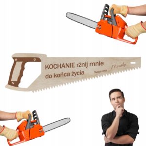 Piła personalizowana 15 cm prezent dla męża chłopaka Twój podpis