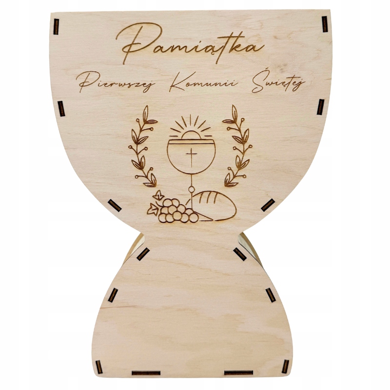 Kielich Komunijny box na prezent kwiaty słodycze Pamiątka Chleb 3 Zakręcone Sznurki Kielich Komunijny box na prezent kwiaty słodycze Pamiątka Chleb