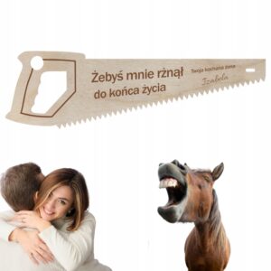 8829 Piła MINI zawieszka personalizowana prezent dla męża chłopaka Twój podpis