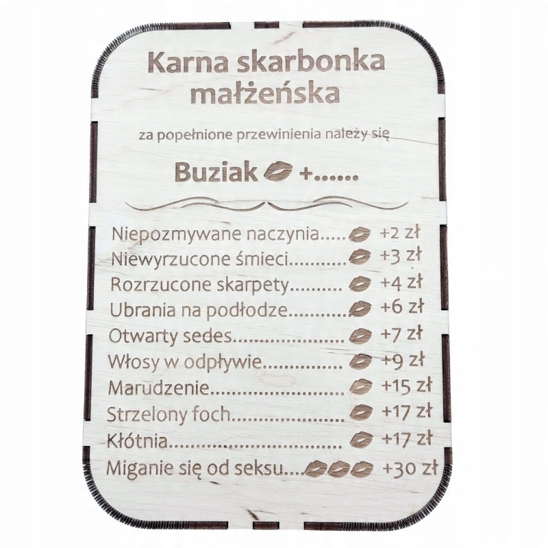 Karna skarbonka małżeńska dla par prezent wesele rocznica 3 Zakręcone Sznurki Karna skarbonka małżeńska dla par prezent wesele rocznica
