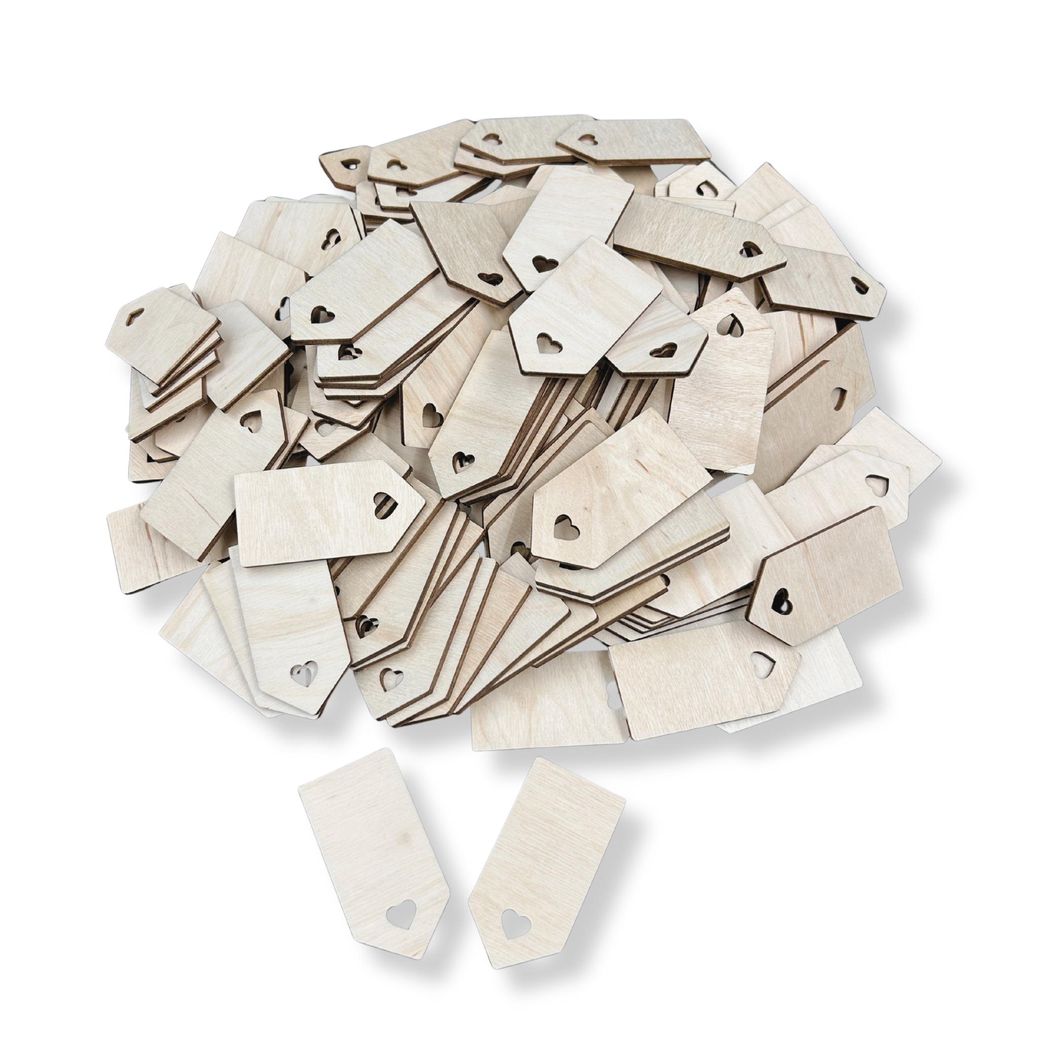 Drewniane bileciki zawieszki 7 cm 150 szt bilecik prezent winietki ze sklejki 1 Zakręcone Sznurki Drewniane bileciki zawieszki 7 cm 150 szt bilecik prezent winietki ze sklejki