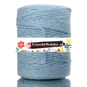 8eded674b84a4d6f10acb2fb8d490371 Sznurek bawełniany skręcany 150m 2mm BŁĘKITNY