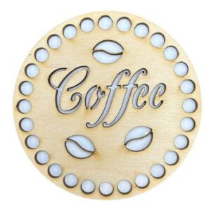 Drewniana podkładka pod kubek kawa coffee baza 1szt