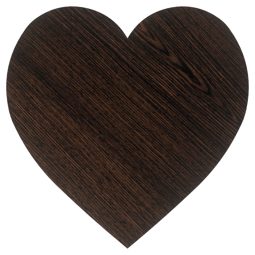 Serce WENGE serduszka 3cm sklejka ozdoba dekor 30szt. 2 Zakręcone Sznurki Serce WENGE serduszka 3cm sklejka ozdoba dekor 30szt.
