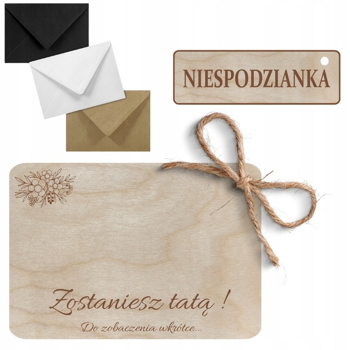 Zostaniesz tatą - informacja o ciąży na zdjęcie usg 1 Zakręcone Sznurki Zostaniesz tatą - informacja o ciąży na zdjęcie usg
