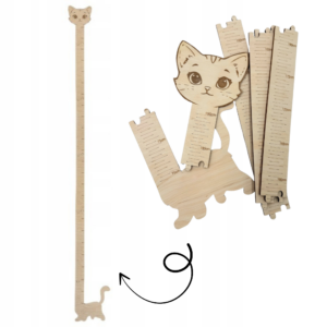 Miarka wzrostu na ścianę KOT  70 - 190 cm
