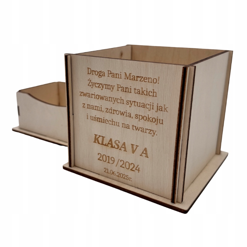 Organizer na biurko PREZENT DLA NAUCZYCIELA personalizowany 3 Zakręcone Sznurki Organizer na biurko PREZENT DLA NAUCZYCIELA personalizowany
