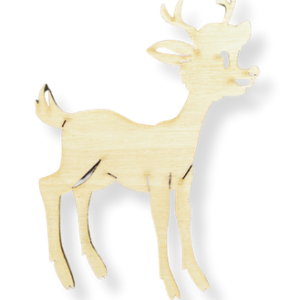 Drewniany renifer reniferek Rudolf decoupage dekor sklejka święta 1szt