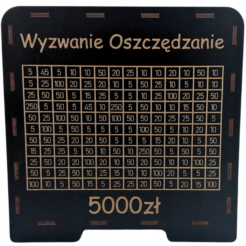 CZARNA skarbonka wykreślanka TWÓJ NAPIS I KWOTA! 2 Zakręcone Sznurki CZARNA skarbonka wykreślanka TWÓJ NAPIS I KWOTA!