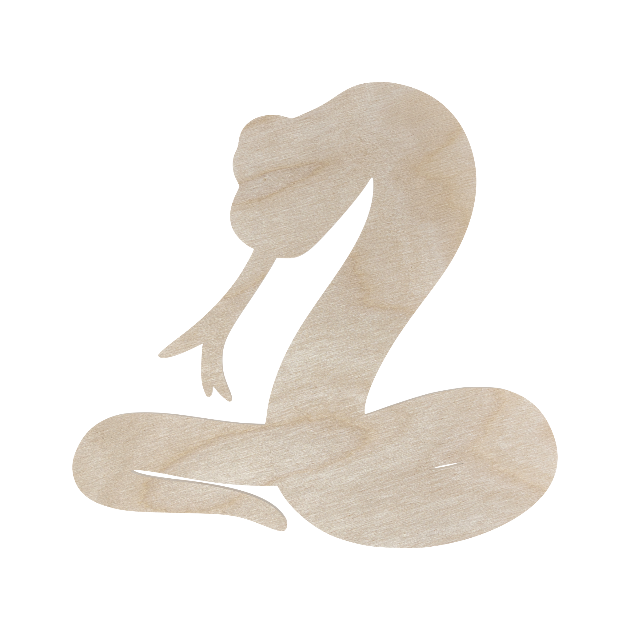 Wąż żmija 15 cm kształtka zwierzęta gady dekor drewniany 1 Zakręcone Sznurki Wąż żmija 15 cm kształtka zwierzęta gady dekor drewniany