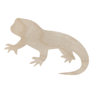 GEKON jaszczurka 15 cm kształtka drewniana zwierzęta gady