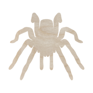 Drewniany pająk PTASZNIK TARANTULA  14 cm kształtka owady pajęczaki do dekorowania