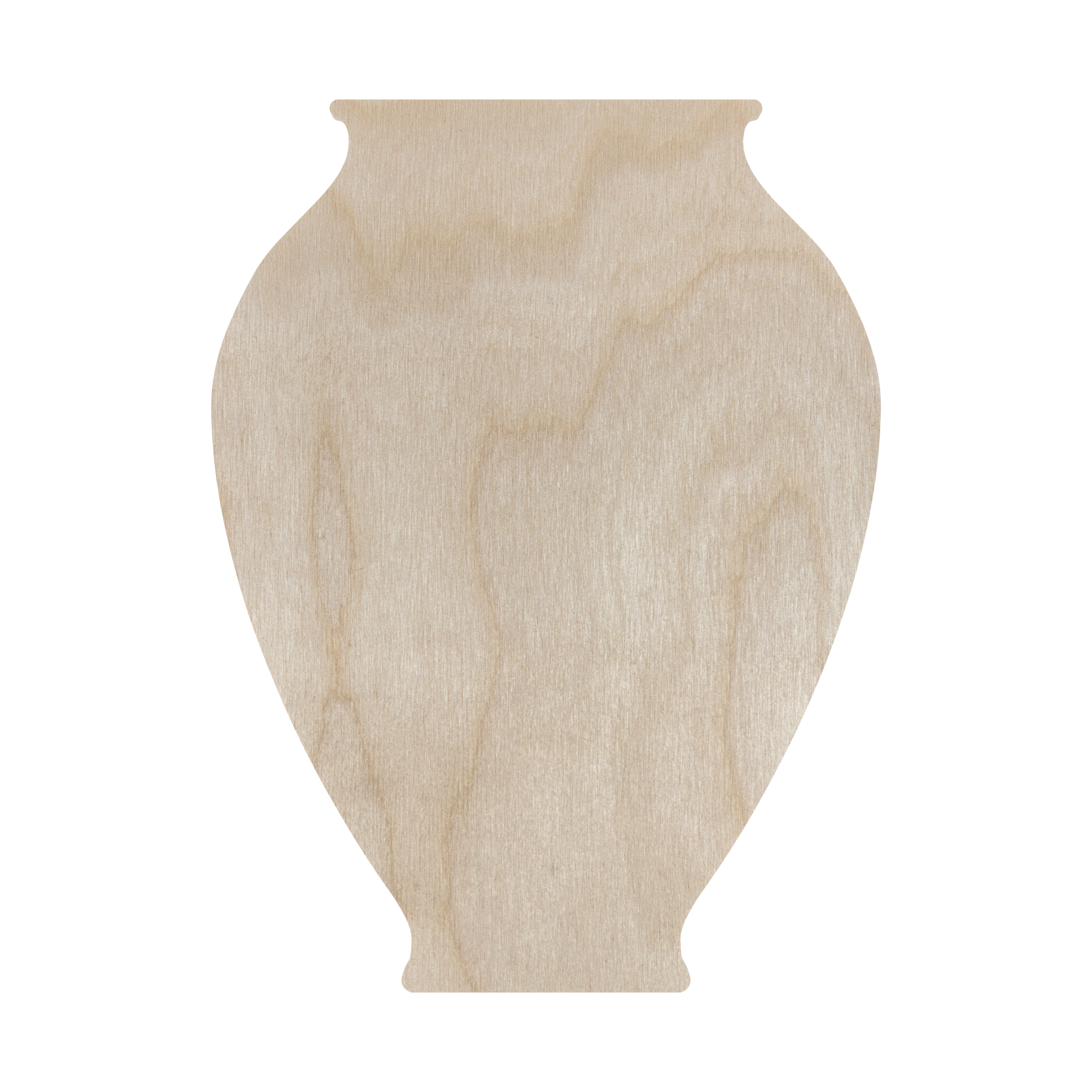 Drewniany wazon 22 cm płaska kształtka do dekorowania 1 Zakręcone Sznurki Drewniany wazon 22 cm płaska kształtka do dekorowania
