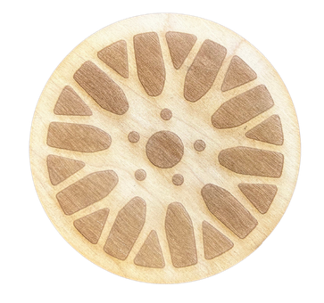 Drewniana podkładka podkładki podstawka pod kubek decoupage ze sklejki 1szt 1 Zakręcone Sznurki Drewniana podkładka podkładki podstawka pod kubek decoupage ze sklejki 1szt