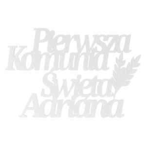KOMUNIA NAPIS PIERWSZA KOMUNIA ŚWIĘTA PAMIĄTKA DOWOLNE IMIĘ PSZENICA