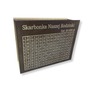 Skarbonka Gigant 154 kafelków 20000zł Skarbonka Naszej Rodzinki WENGE