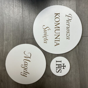 Komunia trzy koła imię ihs