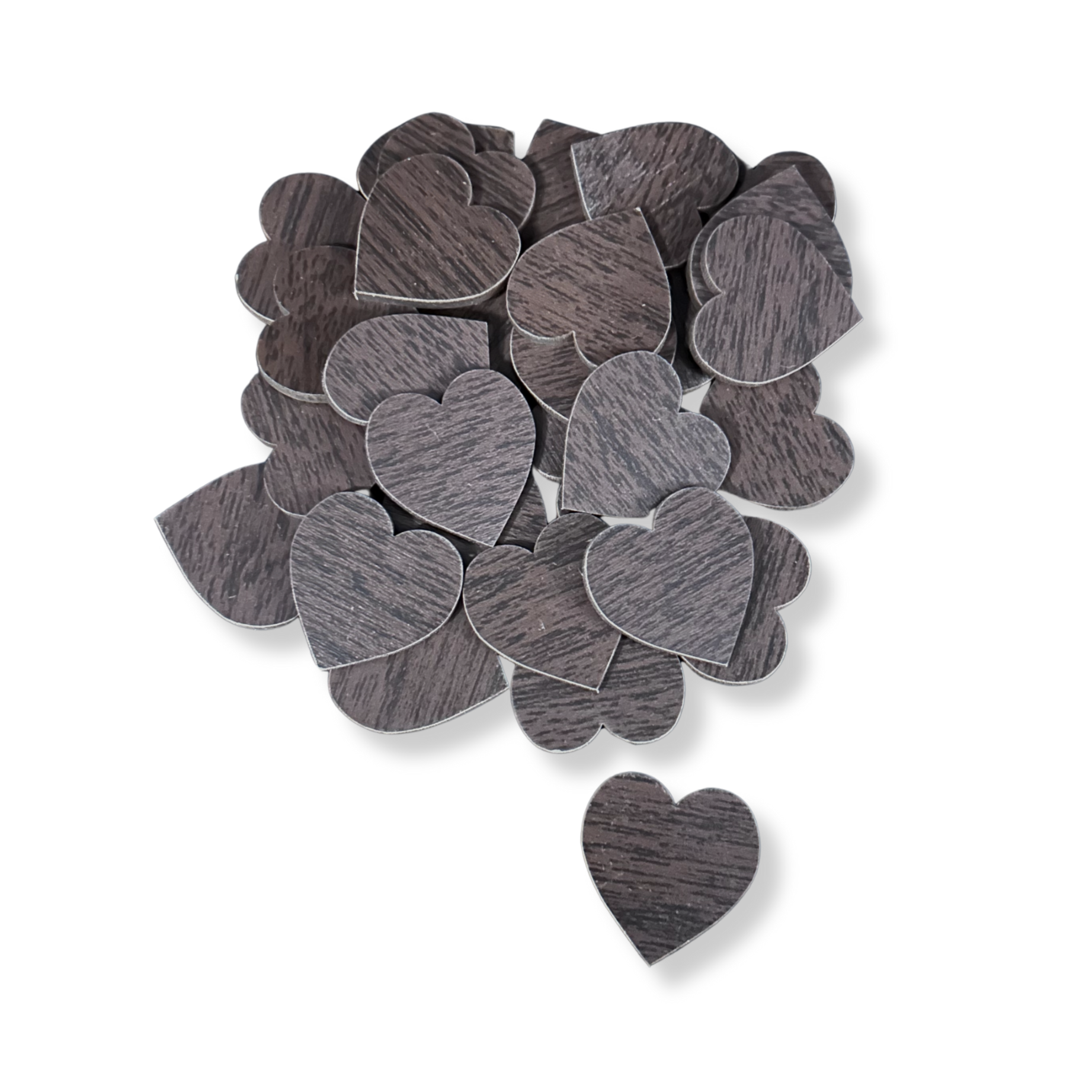 Serce WENGE serduszka 3cm sklejka ozdoba dekor 30szt. 1 Zakręcone Sznurki Serce WENGE serduszka 3cm sklejka ozdoba dekor 30szt.
