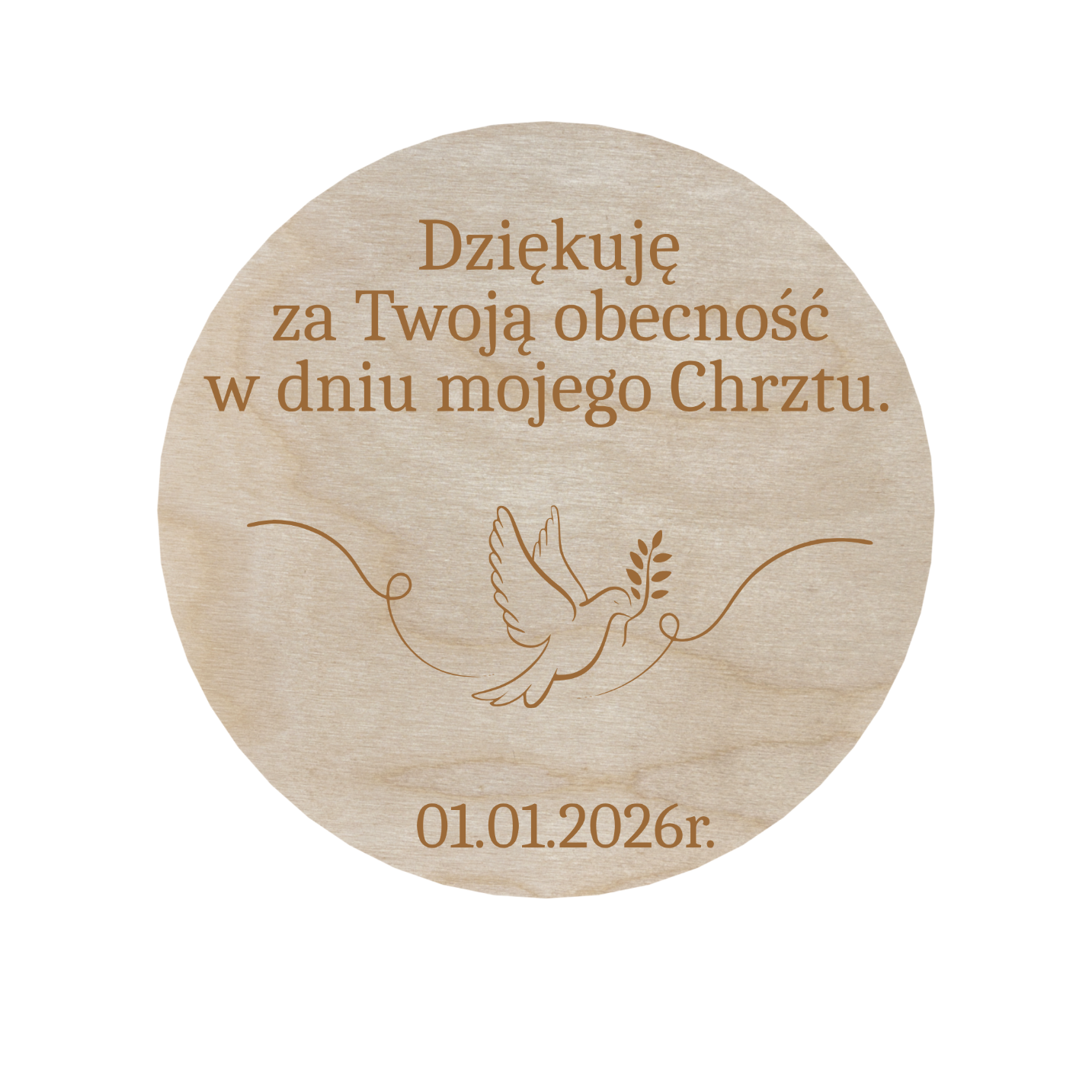 Podziękowanie dla gości MAGNES Chrzest Święty PERSONALIZOWANE 2 Zakręcone Sznurki Podziękowanie dla gości MAGNES Chrzest Święty PERSONALIZOWANE