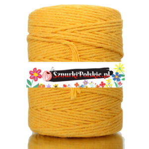 fc560f4c94f793644d29d04d3e22f91c Sznurek bawełniany skręcany 150m 2mm ŻÓŁTY